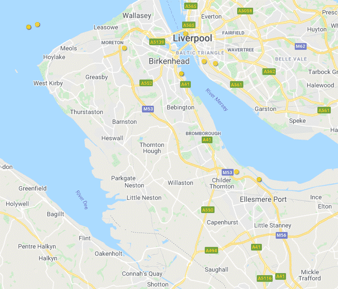 map of Wirral