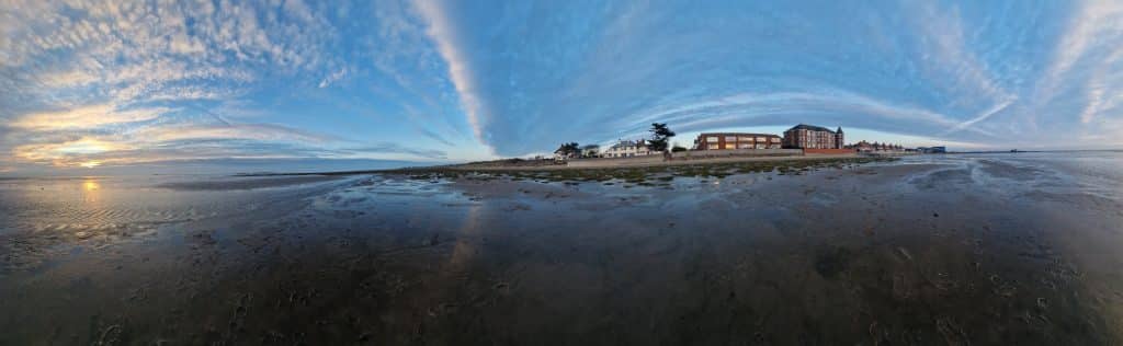 panoramic West Kirby Beach