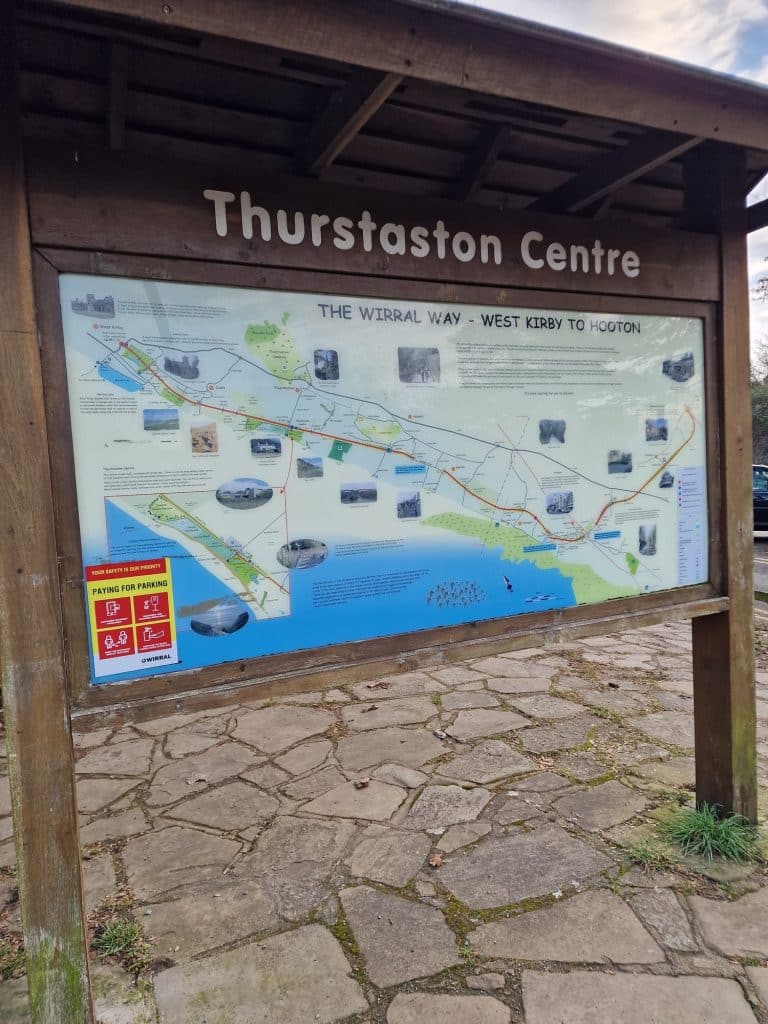 sign showing Thurstaston Centre